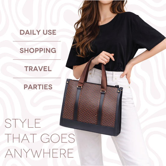 Classic Brown Monogram Tote Bag