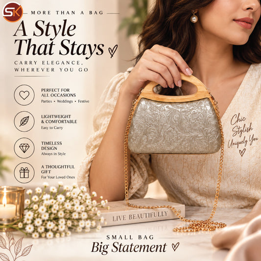 Wooden Handle Bag