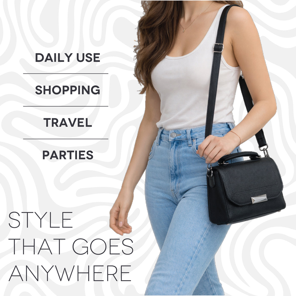 Modern Sophistication Crossbody Handbag
