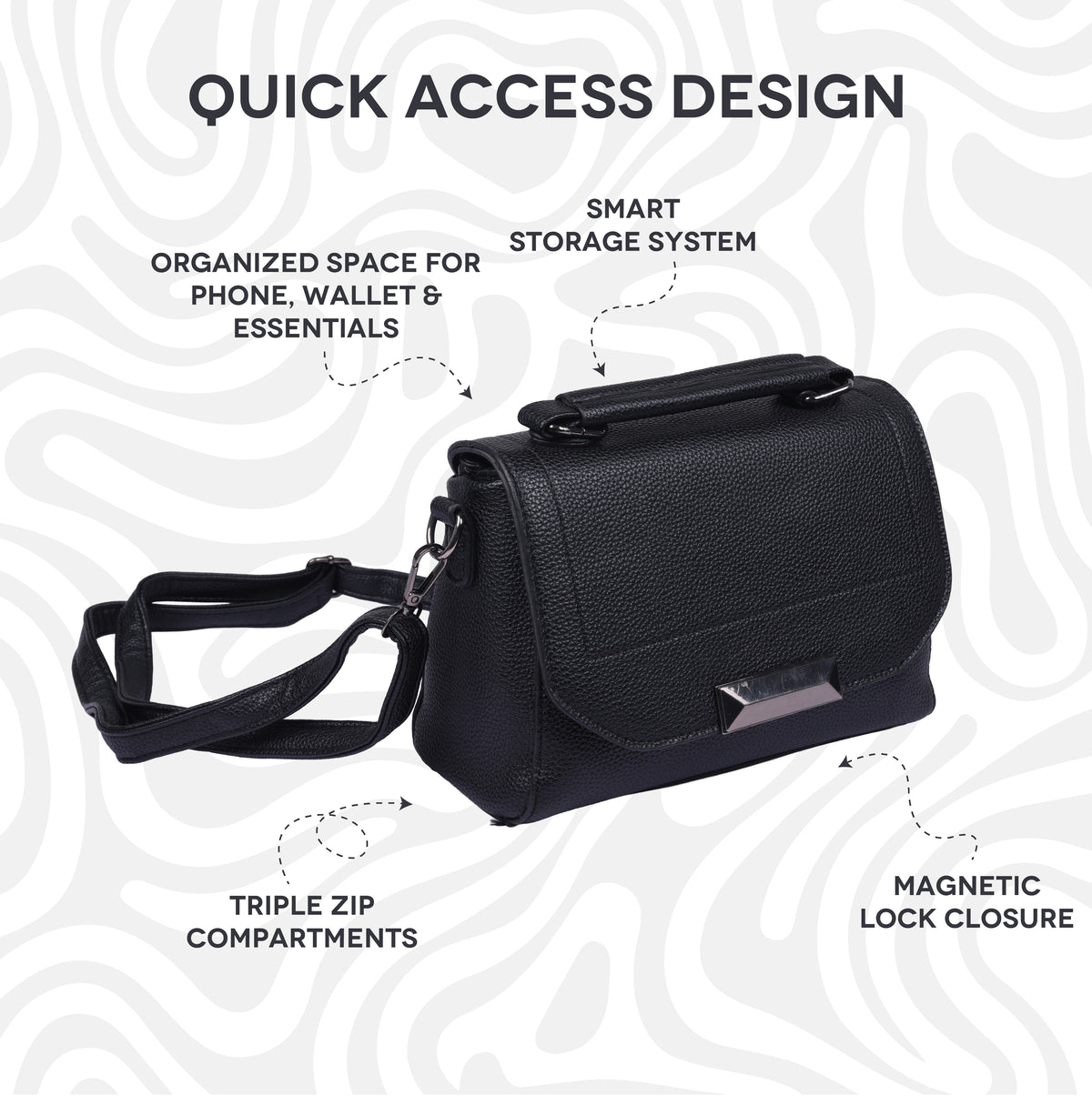Modern Sophistication Crossbody Handbag