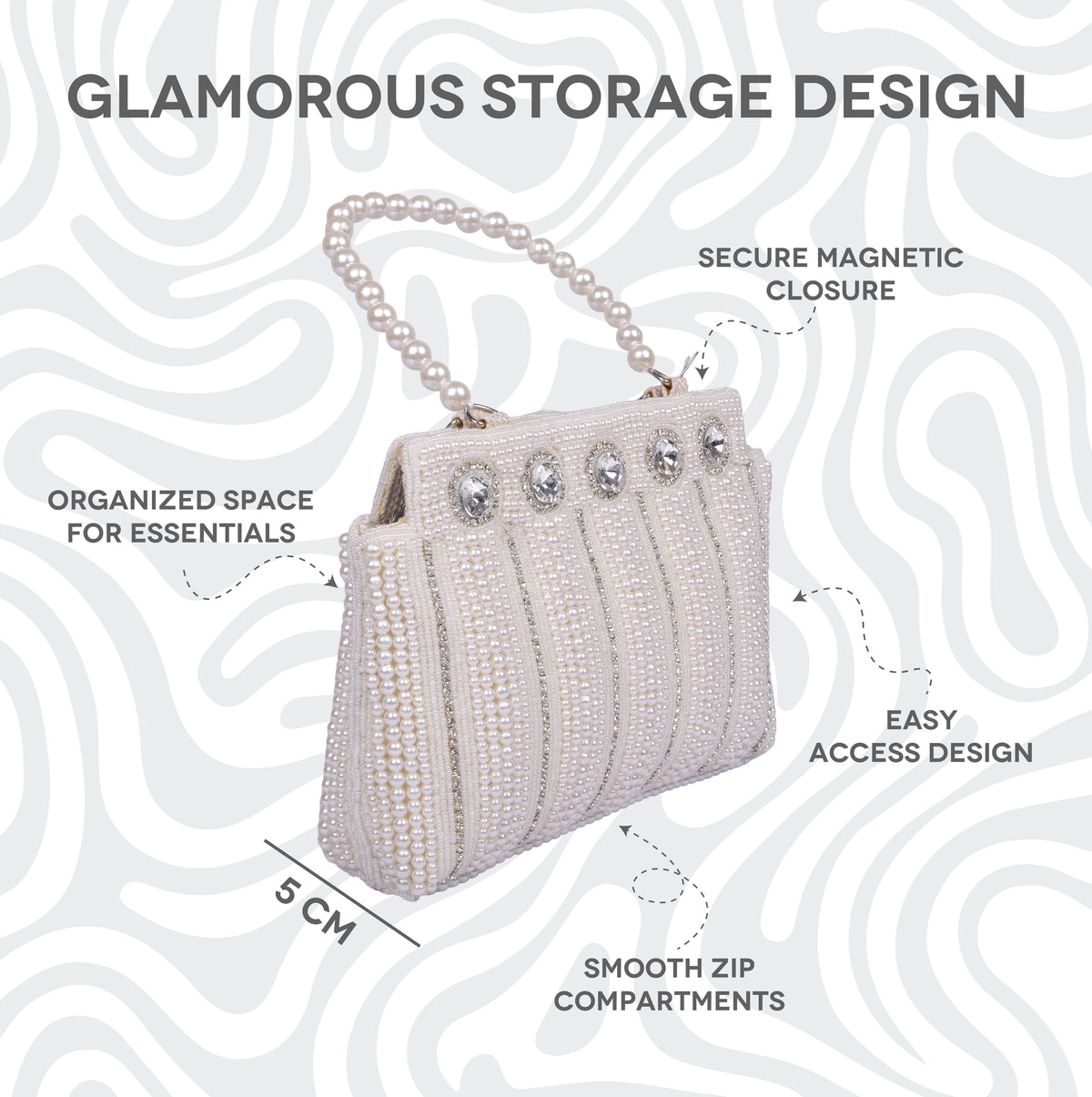 Elegant Pearl Party Bag