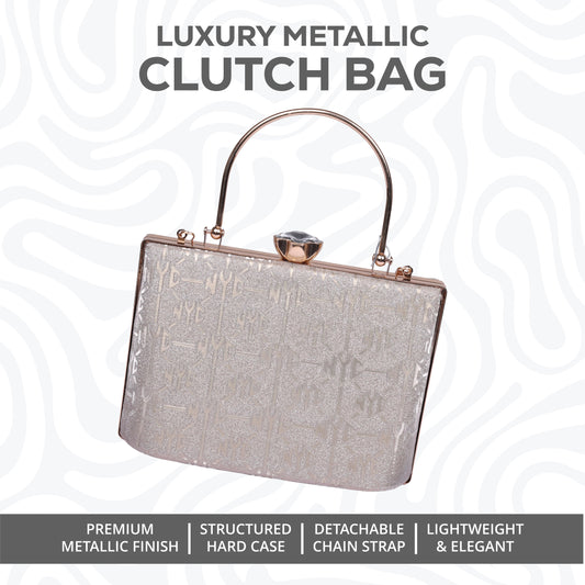 Luxury Metallic Clutch Bag