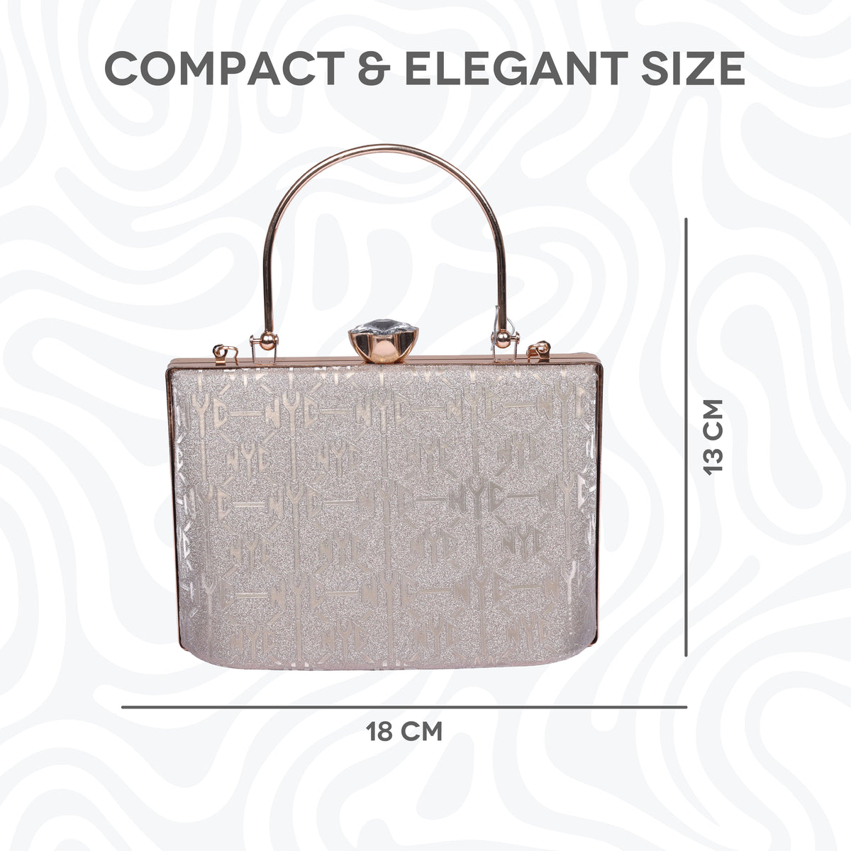 Luxury Metallic Clutch Bag