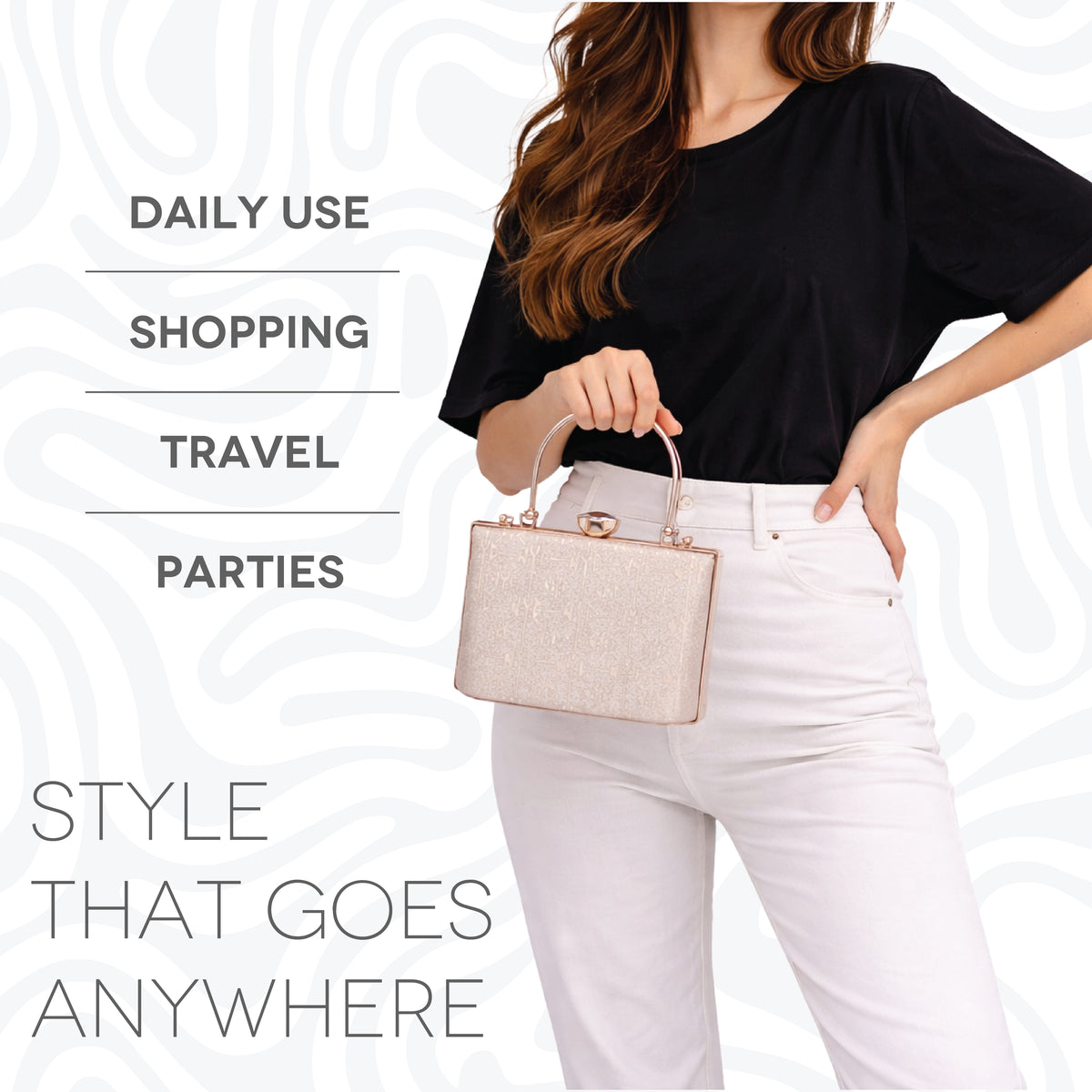 Luxury Metallic Clutch Bag
