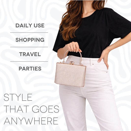 Luxury Metallic Clutch Bag