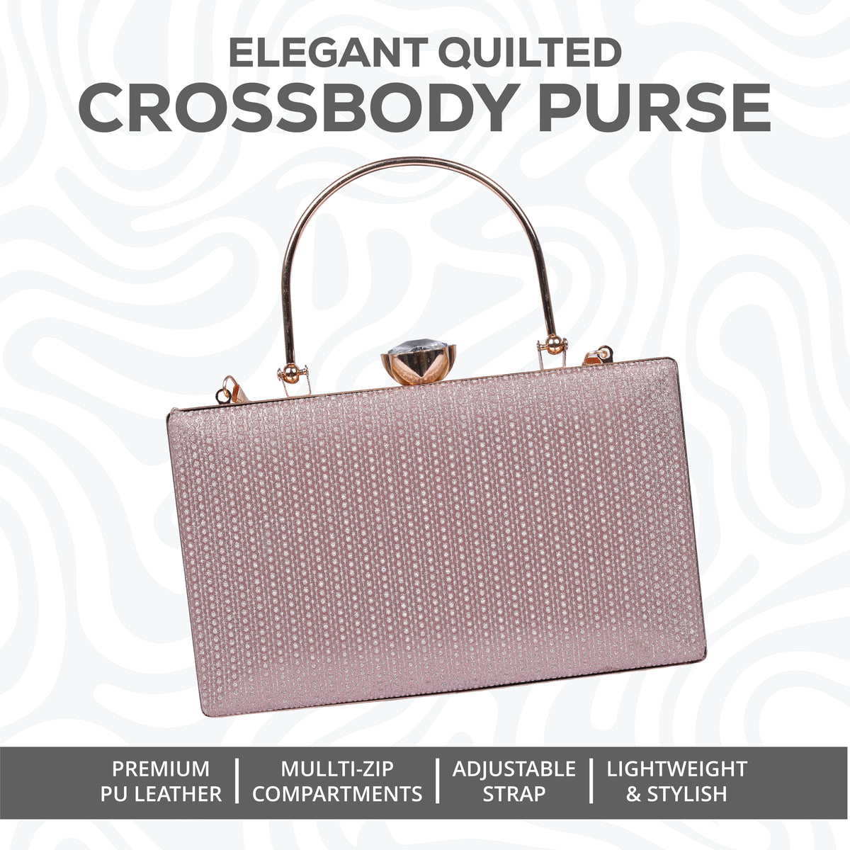 Elegant Quilted Crossbody Purse