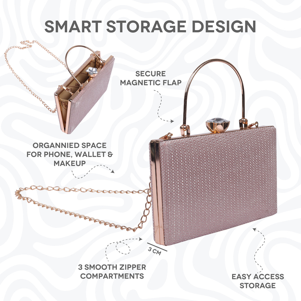 Elegant Quilted Crossbody Purse