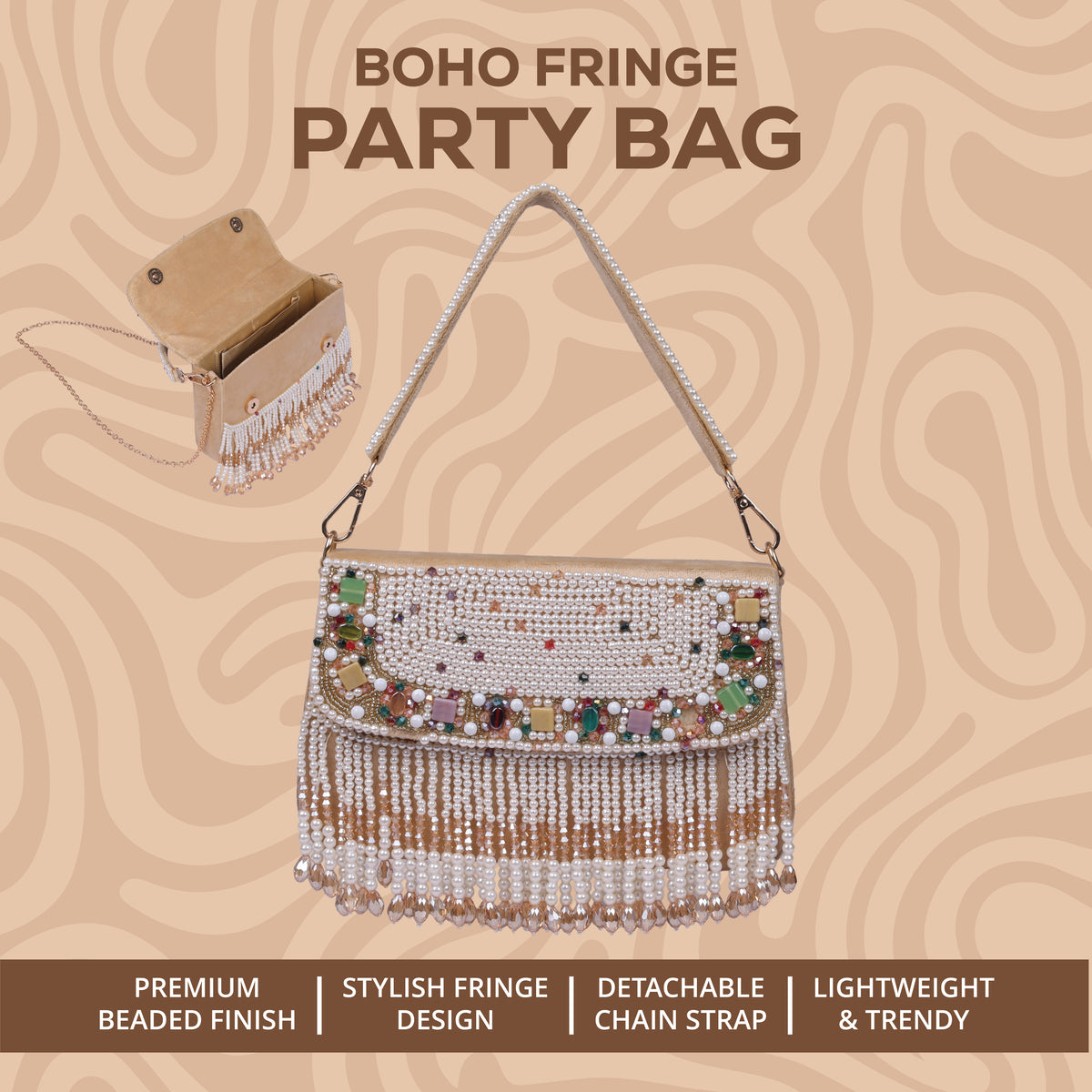 Boho Fringe Party Bag