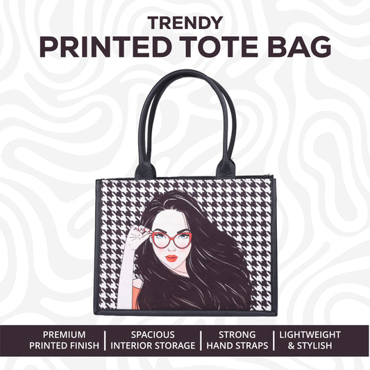 Trendy Printed Tote Bag
