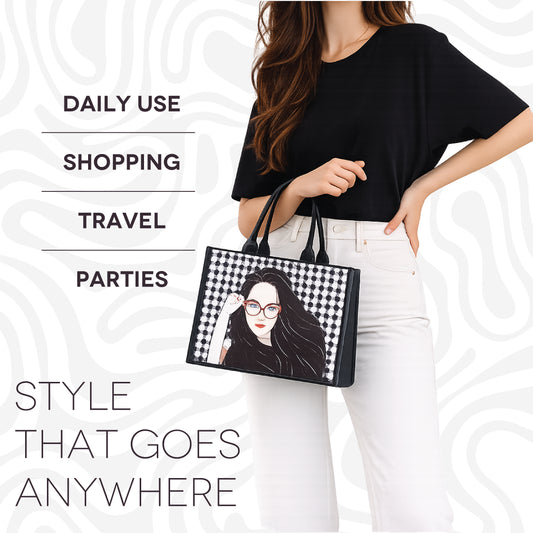 Trendy Printed Tote Bag