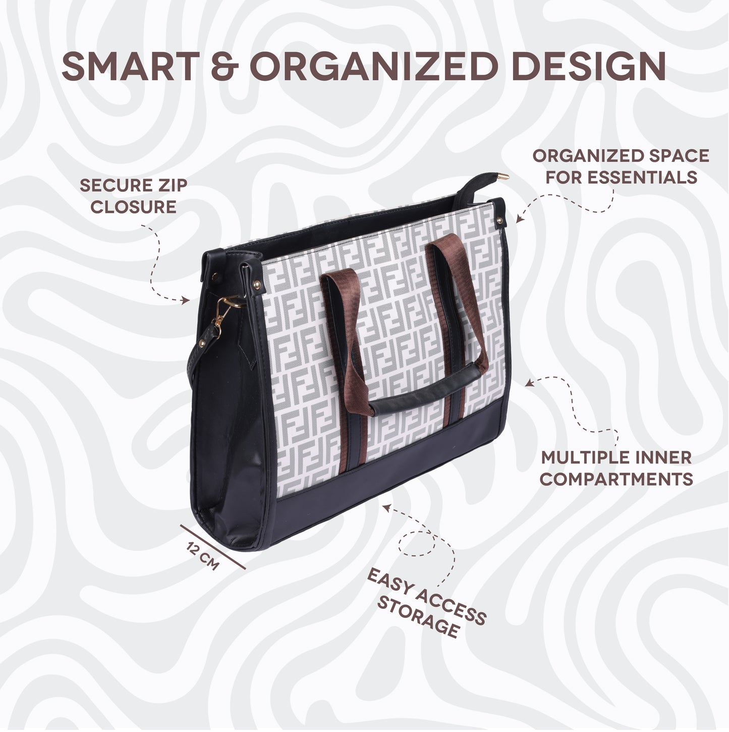 Premium Monogram Office Tote
