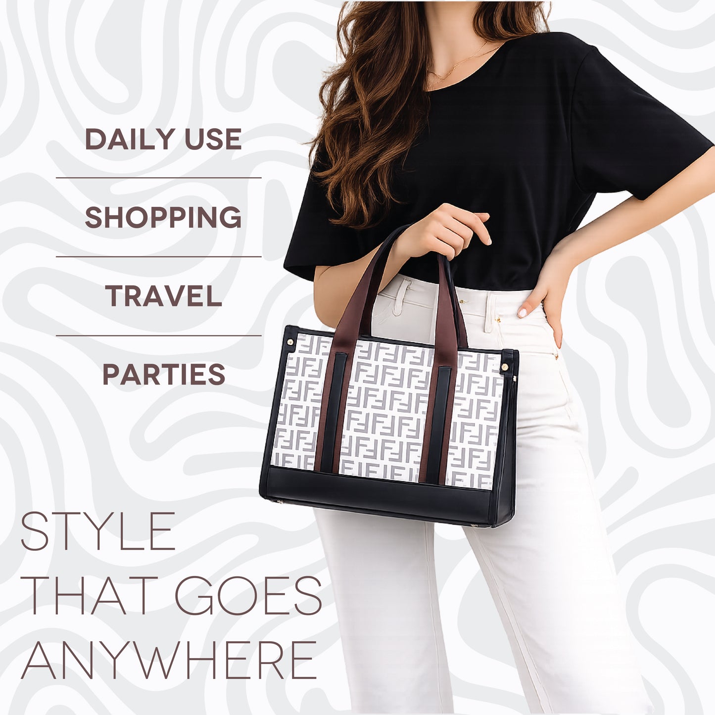 Premium Monogram Office Tote