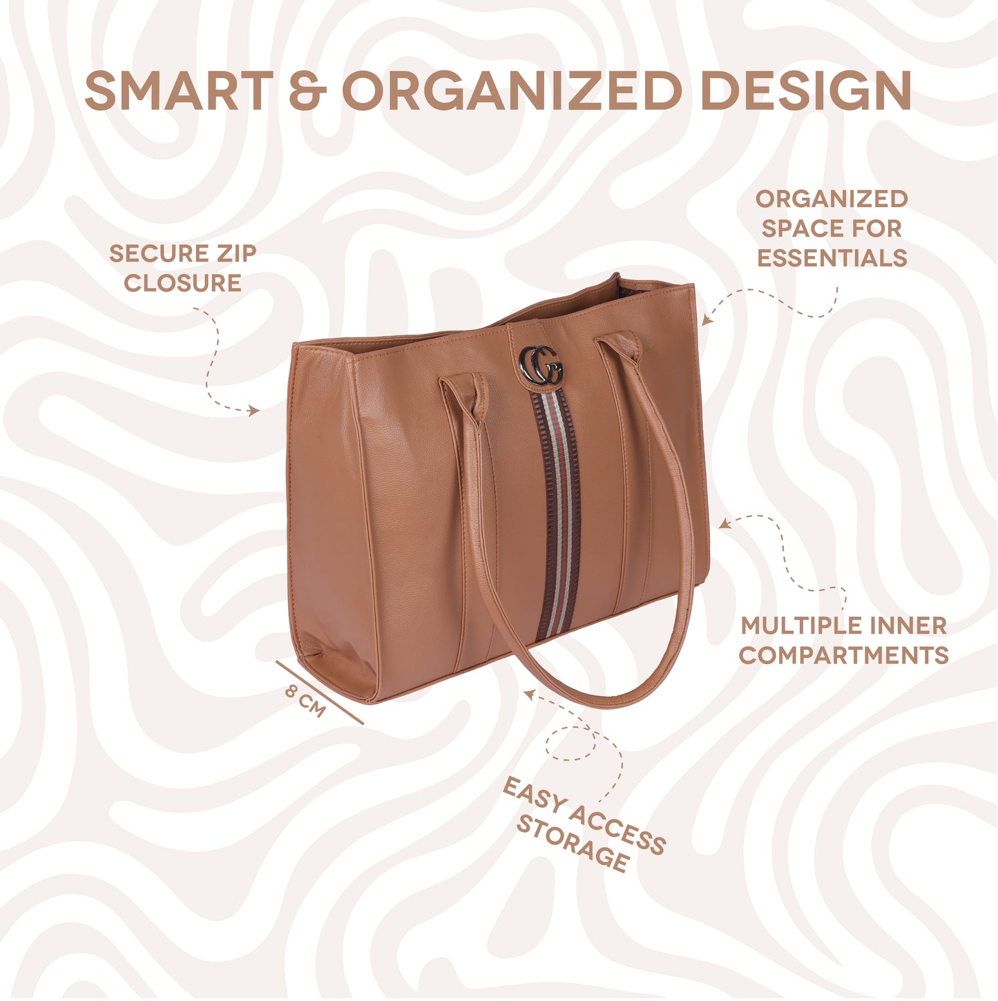 Modern Stripe Tote Bag
