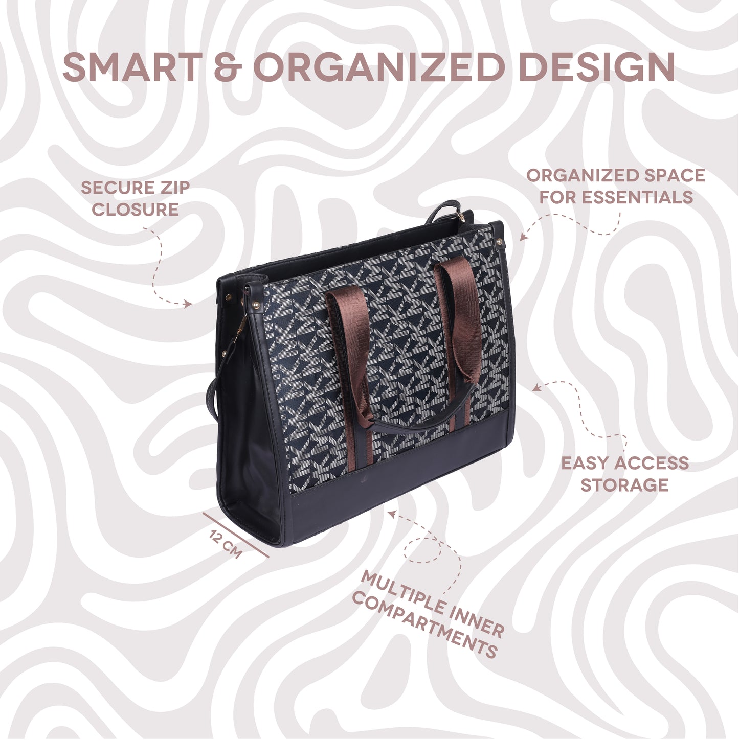 Luxury Monogram Tote Bag