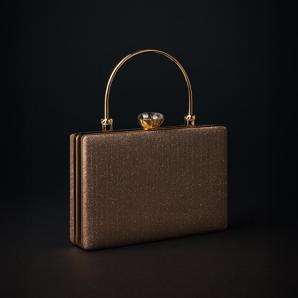 Aurora diamond clutch