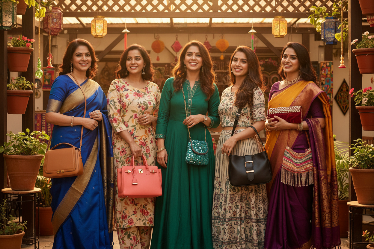 one lady is without bag can you add bag to this ladies.